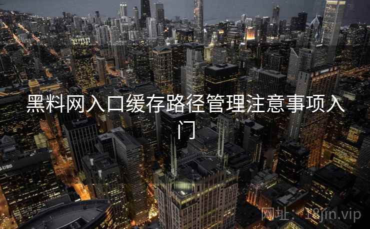 黑料网入口缓存路径管理注意事项入门