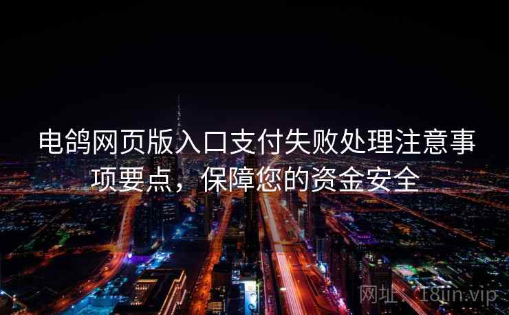 电鸽网页版入口支付失败处理注意事项要点,保障您的资金安全 电鸽网页版入口支付失败处理注意事项要点,保障您的资金安全