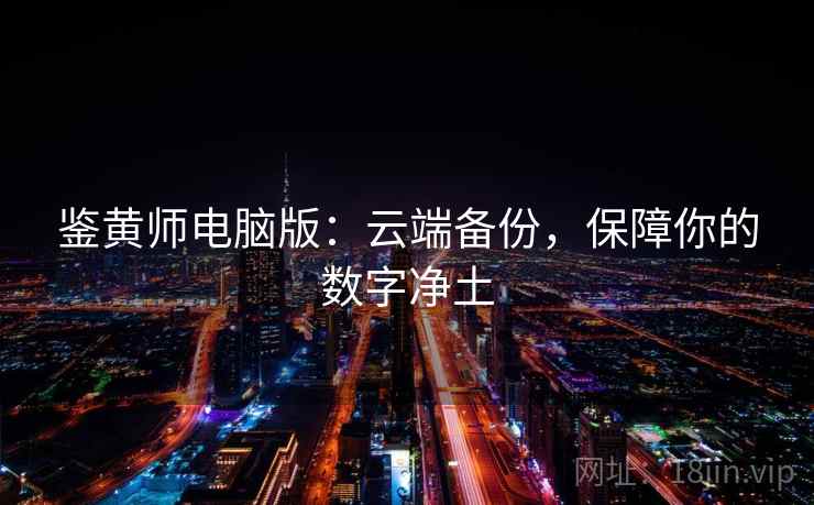 鉴黄师电脑版：云端备份，保障你的数字净土