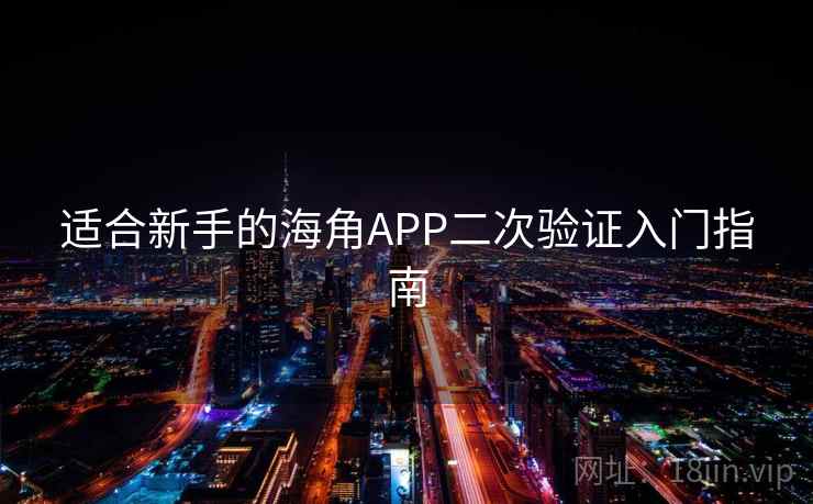 适合新手的海角APP二次验证入门指南