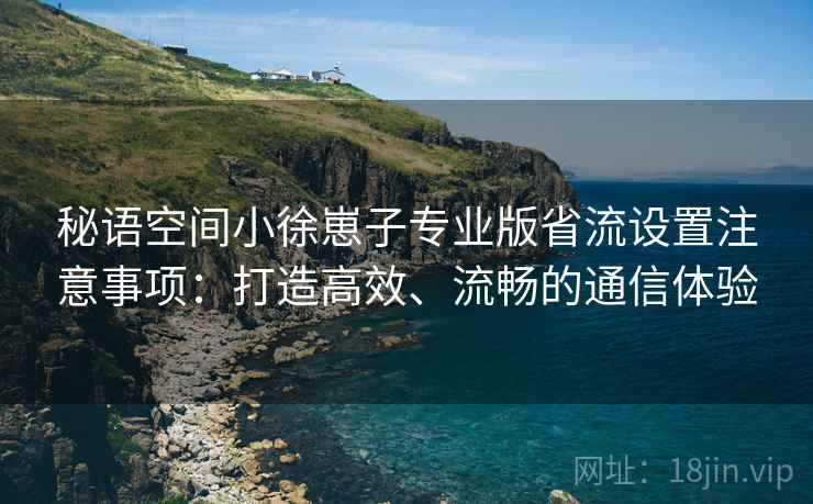 秘语空间小徐崽子专业版省流设置注意事项:打造高效、流畅的通信体验 秘语空间小徐崽子专业版省流设置注意事项:打造高效、流畅的通信体验