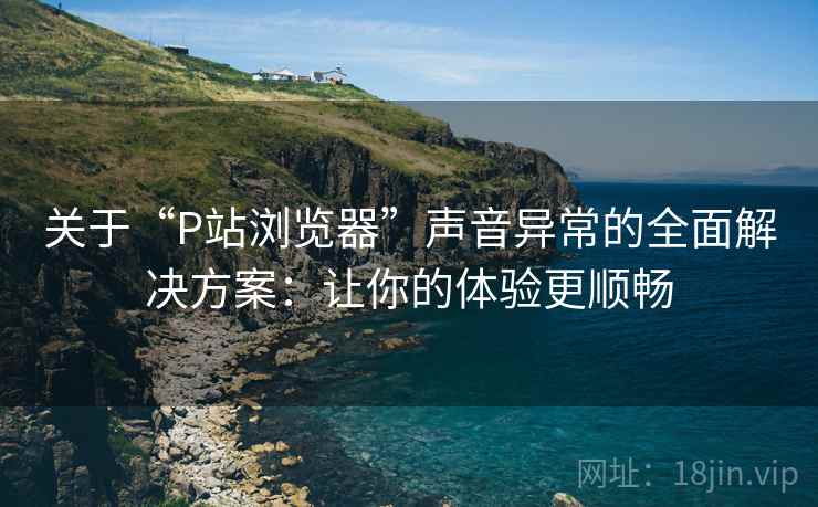 关于“P站浏览器”声音异常的全面解决方案：让你的体验更顺畅