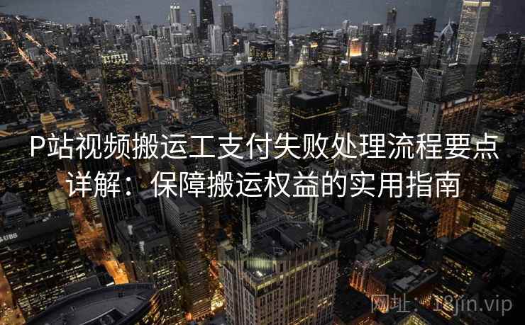 P站视频搬运工支付失败处理流程要点详解：保障搬运权益的实用指南