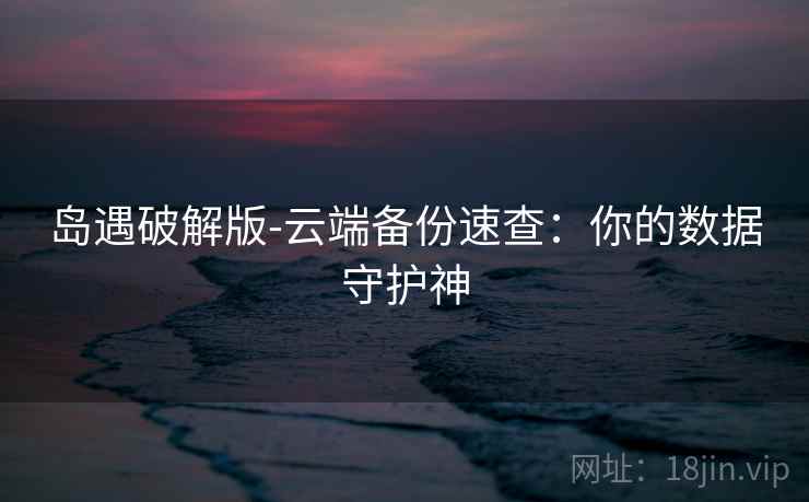 岛遇破解版-云端备份速查：你的数据守护神