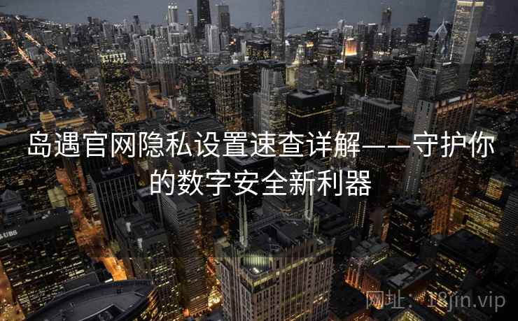 岛遇官网隐私设置速查详解——守护你的数字安全新利器 岛遇官网隐私设置速查详解——守护你的数字安全新利器