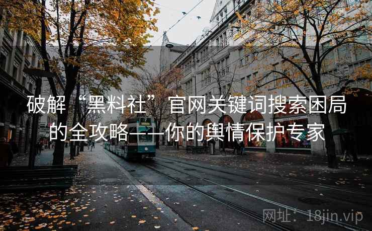 破解“黑料社”官网关键词搜索困局的全攻略——你的舆情保护专家